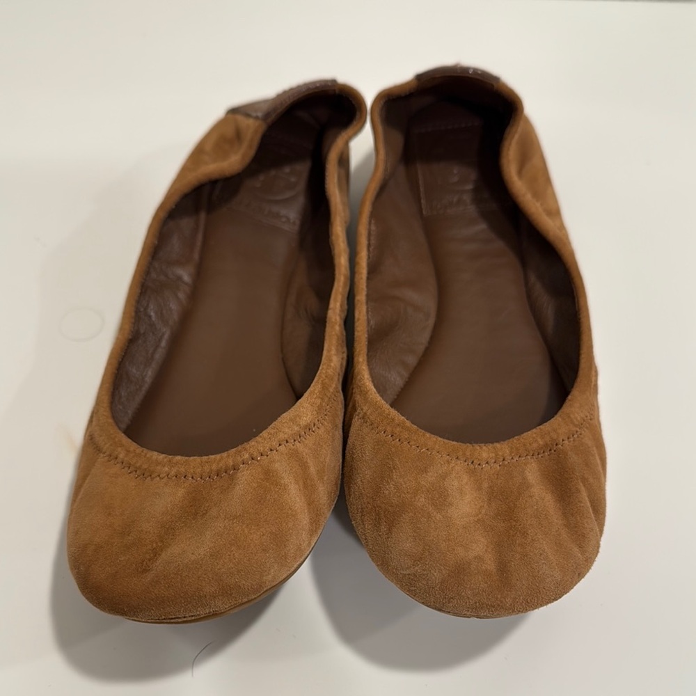 Brown Suede Ballet Flats
